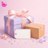 KK Fans logo with pastel gift box and shipping parcel for giveaway winner shipping form