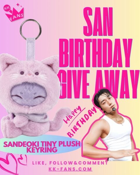 SANDEOKI Tiny Plush Keyring giveaway by KK Fans