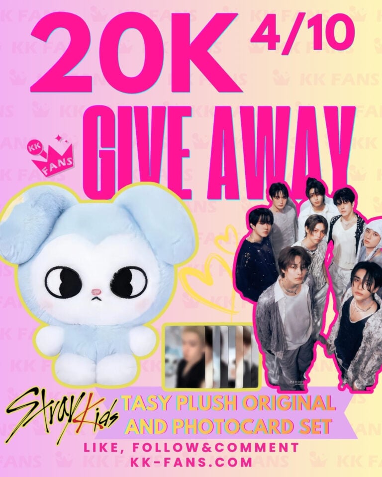 KK Fans 20K Giveaway #4: Stray Kids TASY Plush Original & Photocard Set — Open Now
