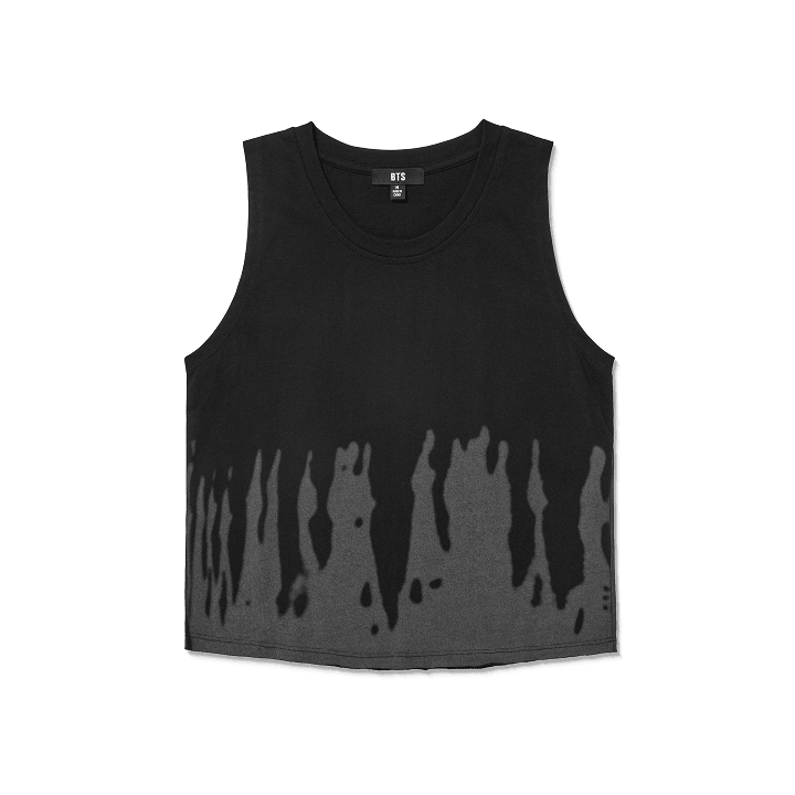 [PREORDER] BTS World Tour ARIRANG Merch 2nd Drop Sleeveless T-Shirt Crop Fit – Black