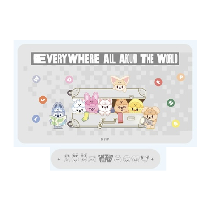 [PREORDER] Stray Kids SKZOO Desk Mat and Phone Stand Set – SKZOO Everywhere All Around The World China