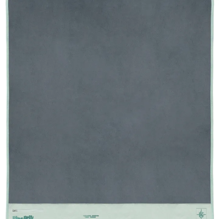 ATEEZ 8th Anniversary BLUE DRIFT blanket complete front with pale green border and printed artwork