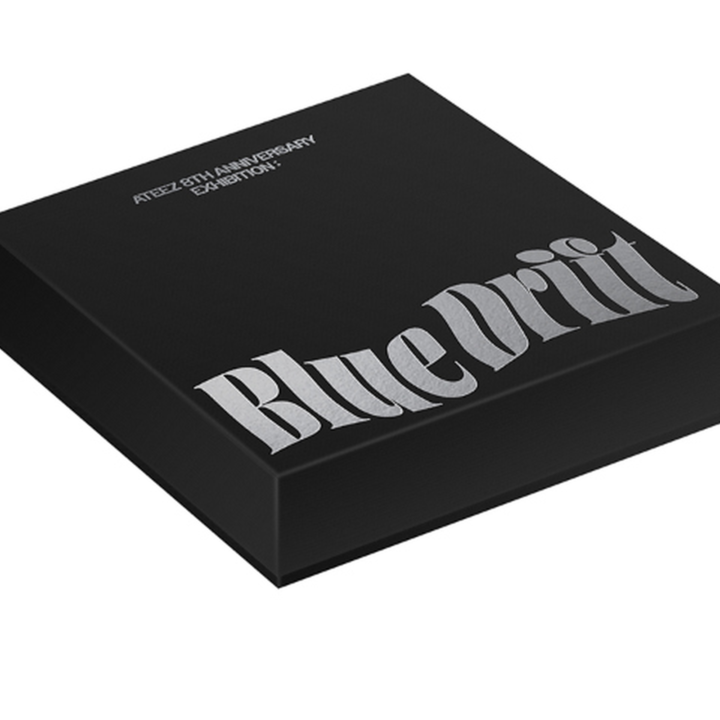 ATEEZ 8th Anniversary BLUE DRIFT necklace official black packaging box