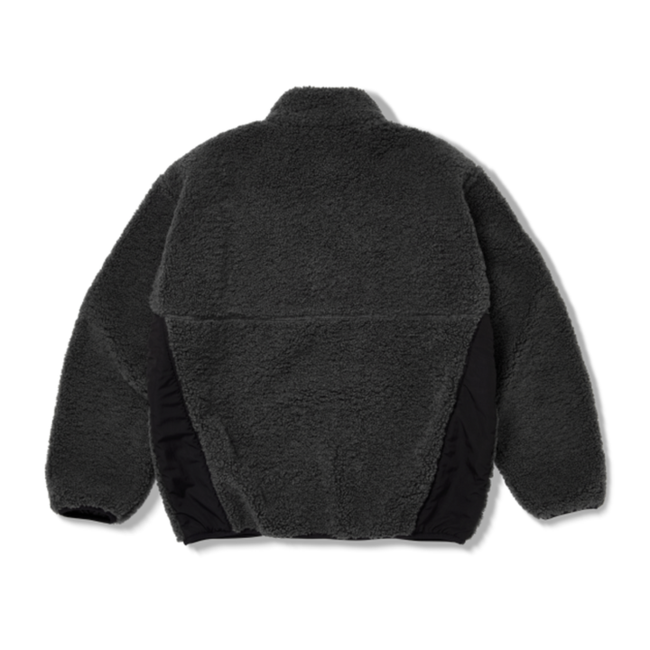 BTS World Tour ARIRANG 2nd Drop Fleece Jacket Charcoal, back of the charcoal fleece jacket