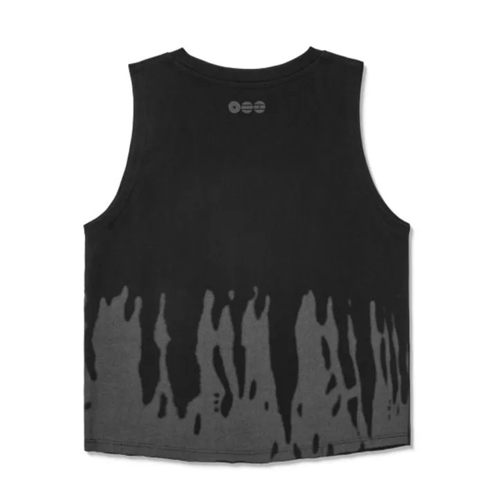 BTS World Tour ARIRANG 2nd Drop Sleeveless T-Shirt Crop Fit Black, back of the black crop-fit sleeveless t-shirt