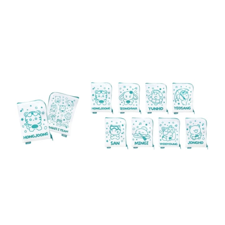 Mini Pouch from the ATEEZ 8th Anniversary Exhibition: BLUE DRIFT collection