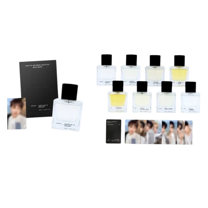 Limited Perfume + Member Photocard from the ATEEZ 8th Anniversary Exhibition: BLUE DRIFT collection