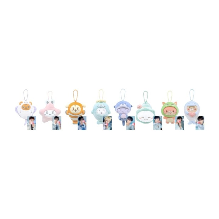 Plush Sea Collection + Member Photocard from the ATEEZ 8th Anniversary Exhibition: BLUE DRIFT collection