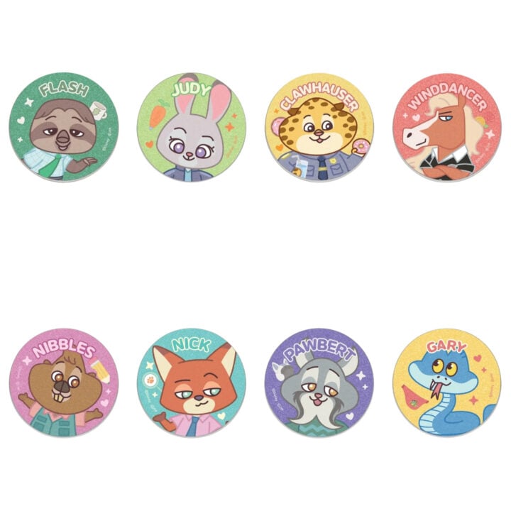 [PREORDER] ZOOTOPIA 2 × SKZOO Hong Kong Pop-Up – Secret Glitter Can Badge – 1 Random out of 16 - Image 3