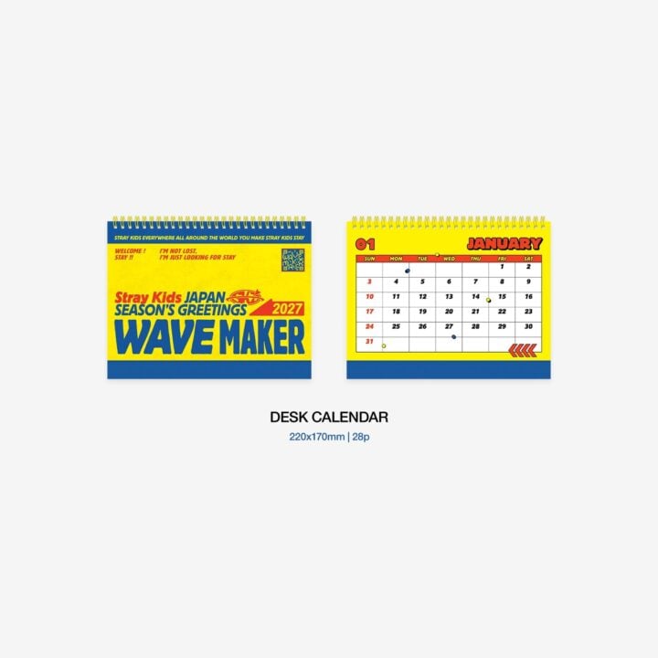 Alternative view of [PREORDER] Stray Kids Japan Season’s Greetings 2027 “WAVE MAKER” Standard Edition + Photocard Set + Random Unit Photocard