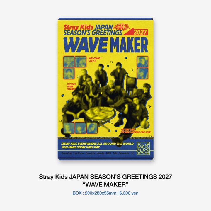 [PREORDER] Stray Kids Japan Season’s Greetings 2027 “WAVE MAKER” Standard Edition + Photocard Set + Random Unit Photocard