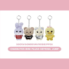 BLACKPINK CHARACTER MINI PLUSH KEYRING JUMP