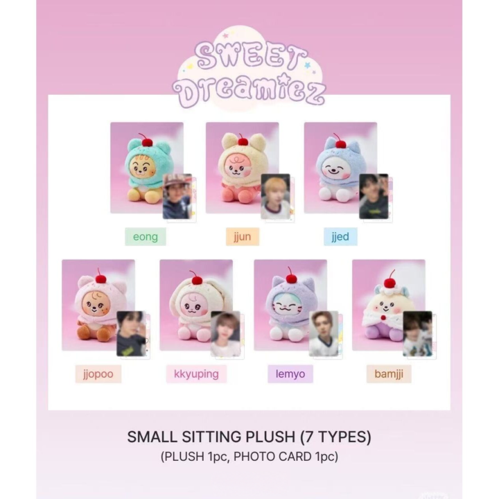 [PREORDER] NCT Dream Sweet Dreamiez Pop-up Small Sitting Plush + Photocard