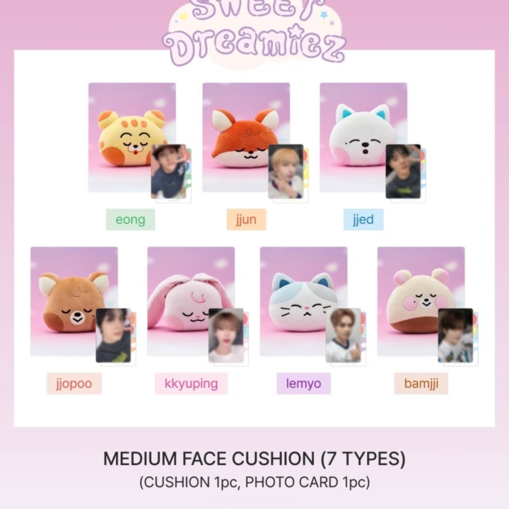 [PREORDER] NCT Dream Sweet Dreamiez Pop-up Face Cushion