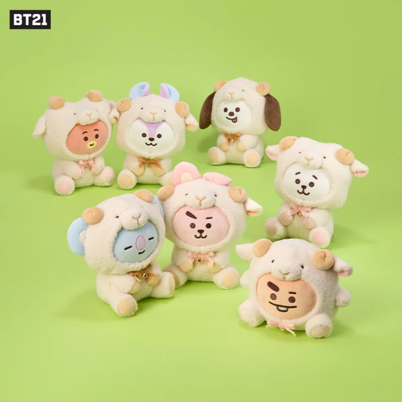 BT21 Fluffy New Year — Sitting Plush Doll
