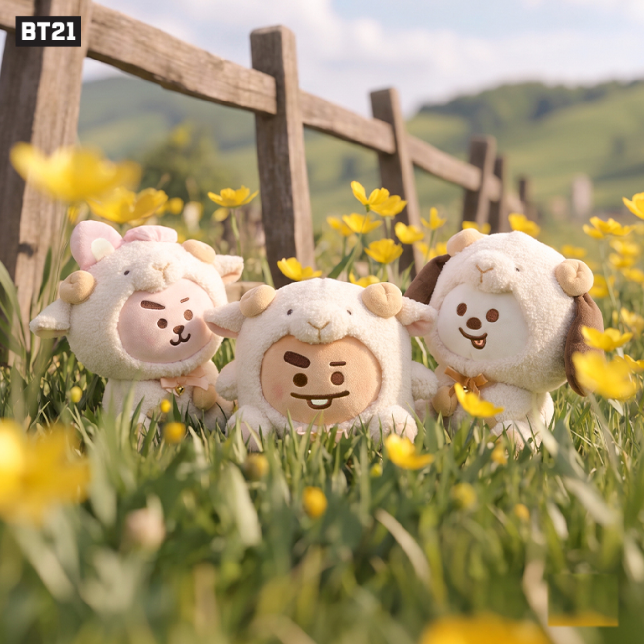 BT21 Fluffy New Year product photography