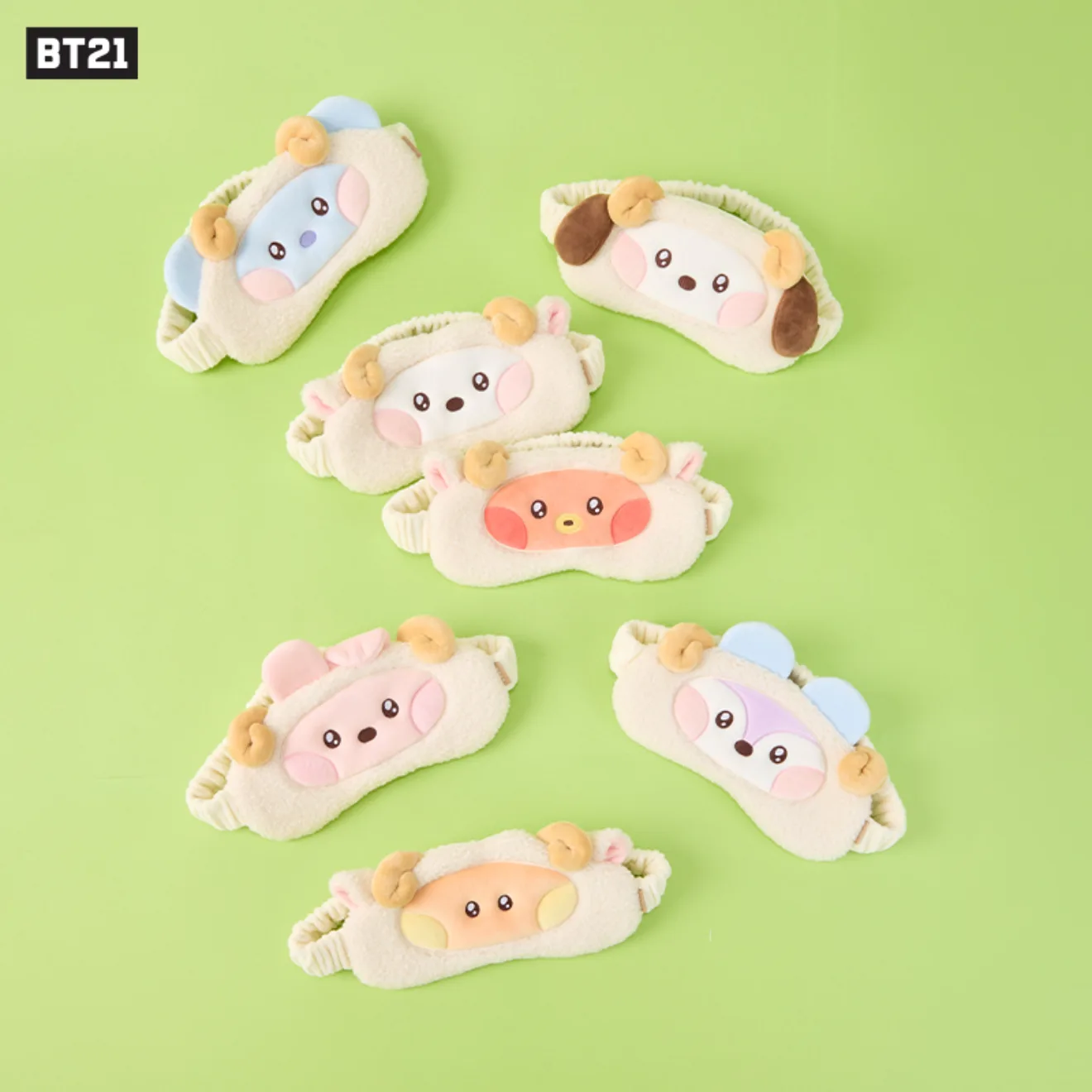 BT21 Fluffy New Year — Plush Sleep Mask