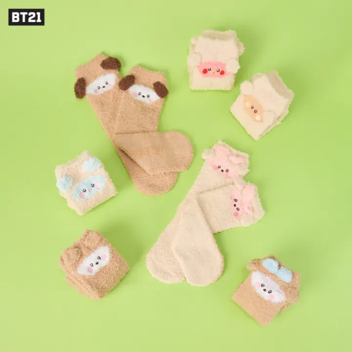 BT21 Fluffy New Year — Fuzzy Socks