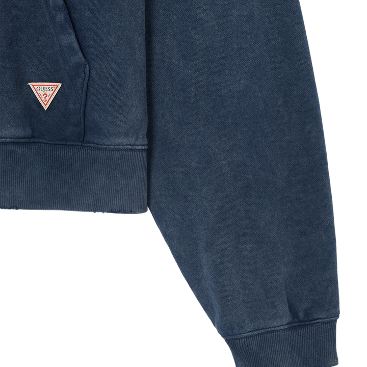 [IN STOCK] Hyunjin Guess Jeans Collab – LA-CA Hoodie – Dark Blue - Image 5