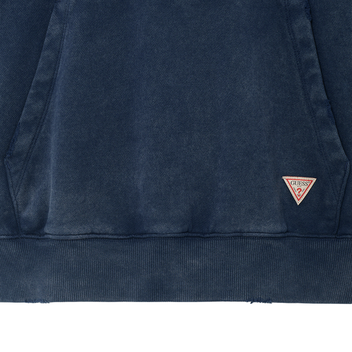 [IN STOCK] Hyunjin Guess Jeans Collab – LA-CA Hoodie – Dark Blue - Image 6