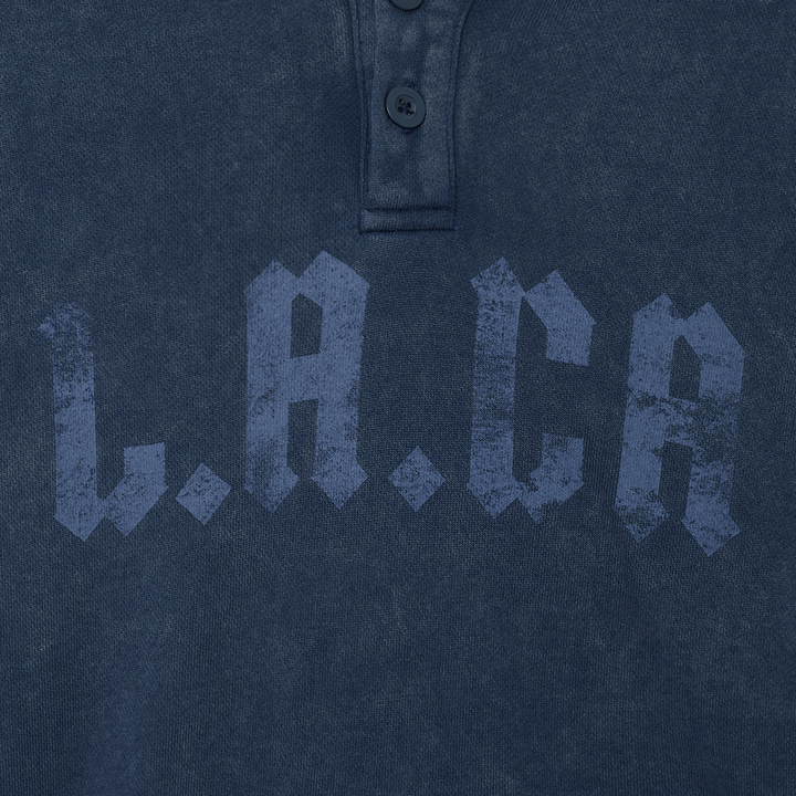 [IN STOCK] Hyunjin Guess Jeans Collab – LA-CA Hoodie – Dark Blue - Image 7