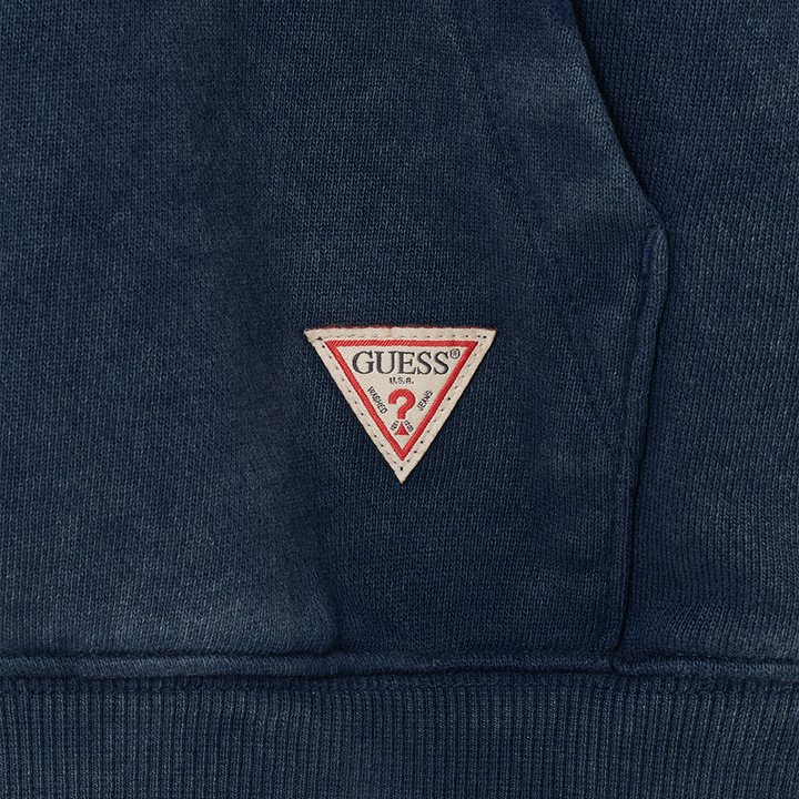 [IN STOCK] Hyunjin Guess Jeans Collab – LA-CA Hoodie – Dark Blue - Image 8