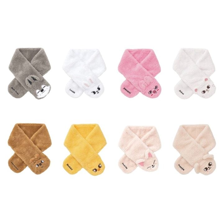 SKZOO GiGO Winter 2026 Fluffy Scarf in eight character designs