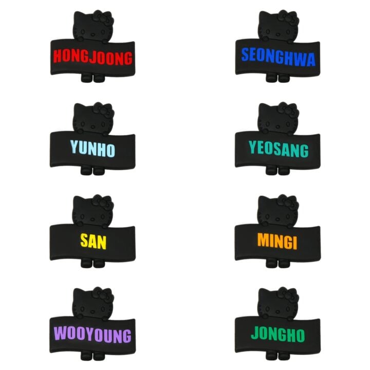 Light Stick Accessory from ATEEZ × HELLO KITTY Black Series; available versions shown together, each sold separately