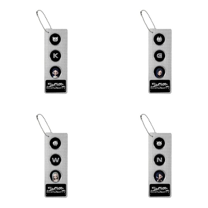 aespa Pin Button Set product preview; available versions shown together, sold separately
