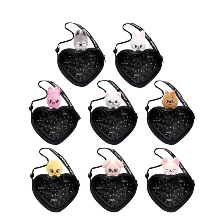 SKZOO GiGO Winter 2026 Heart Shoulder Bag in eight character designs