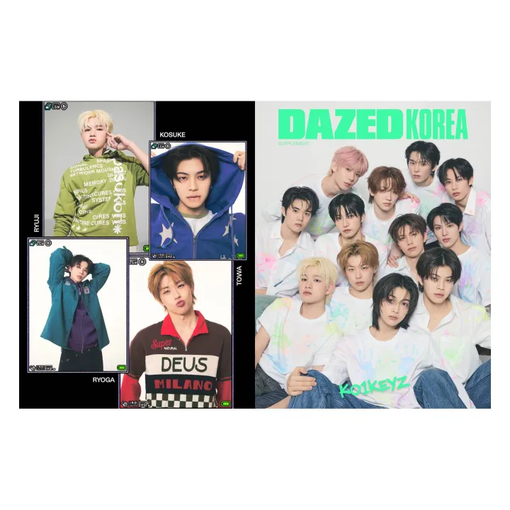 KO1KEYZ bonus book preview supplied with HAN DAZED KOREA cover C