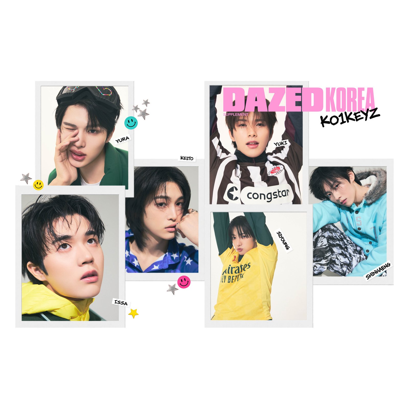KO1KEYZ bonus book preview supplied with HAN DAZED KOREA cover B
