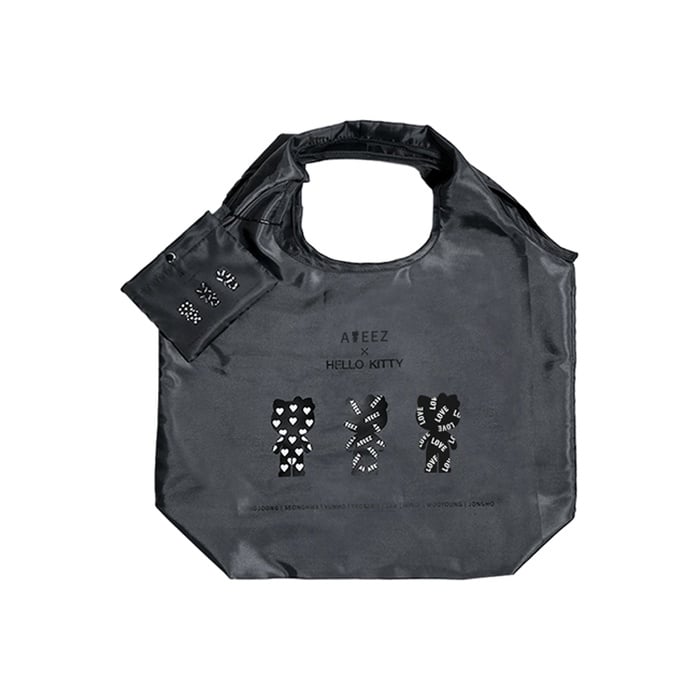 Eco Bag from ATEEZ × HELLO KITTY Black Series