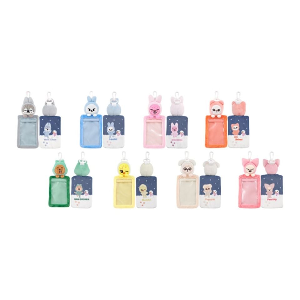 SKZOO GiGO Winter 2026 Fluffy Pass Case in eight character designs