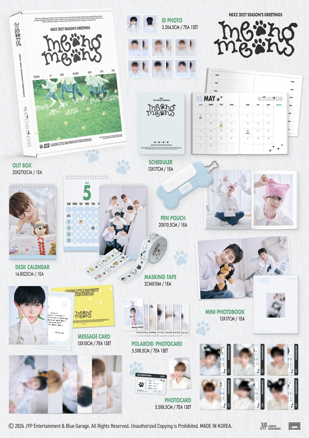 NEXZ meong meong complete package contents