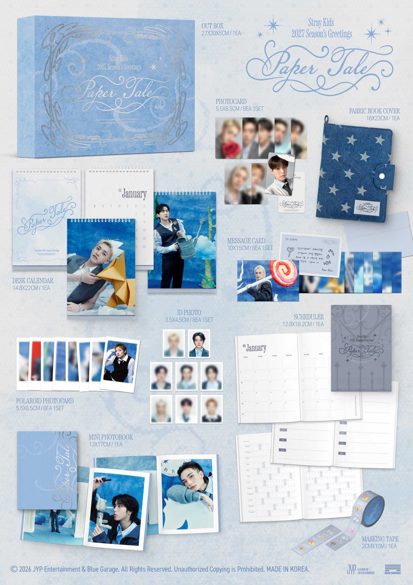 Stray Kids Paper Tale complete package contents